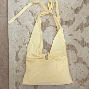 Edikted yellow halter top size medium never worn